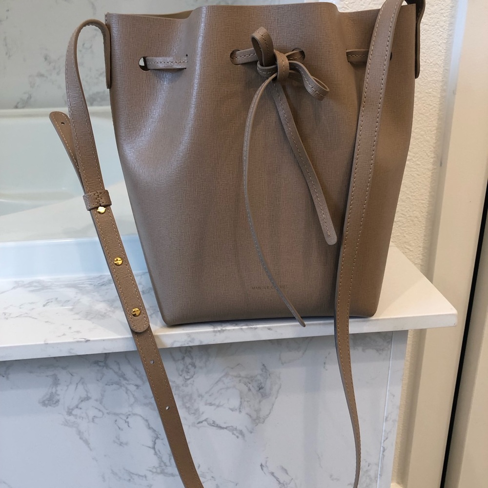 Mansur Gavriel Mini Bucket Bag - Biscotti